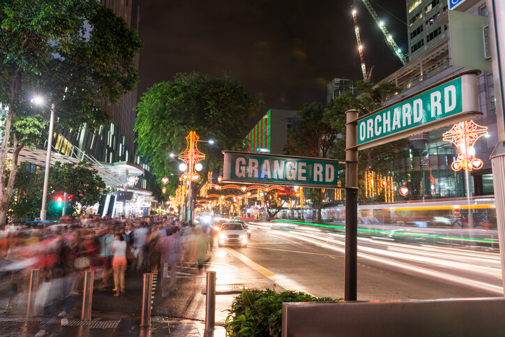 Orchard Road at Night